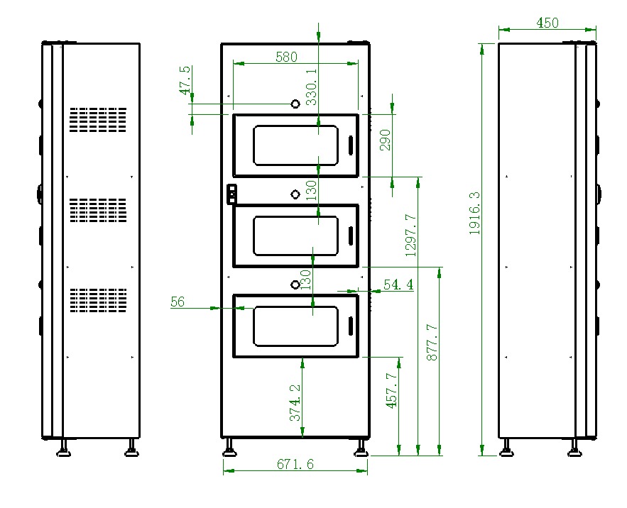 Intelligent restaurant 1 kolom + 1 ovenkolom voor bevroren kant-en-klaarmaaltijden