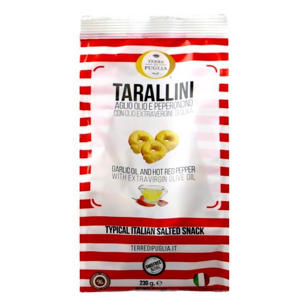 Tarallini pugliesi aglio, olio e peperoncino – 50x45g.