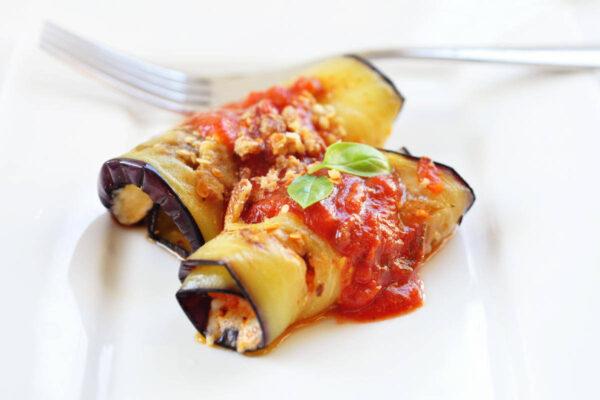 Aubergine parmigiana rolletjes - 18x250 g
