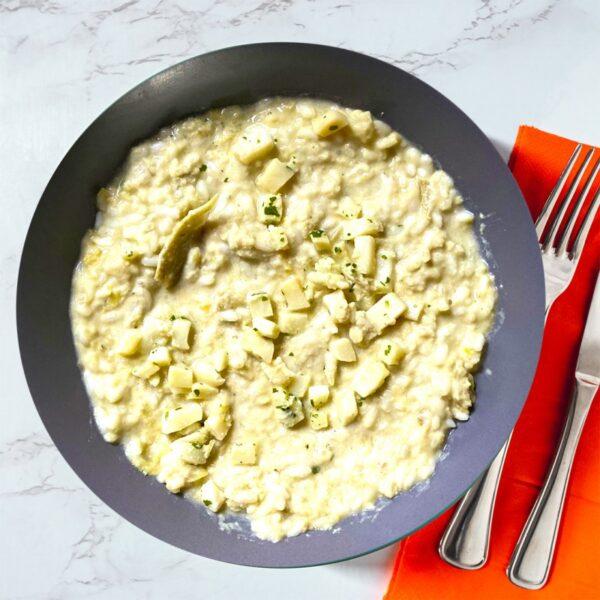 Risotto with artichokes, squid and parsley - 330 g