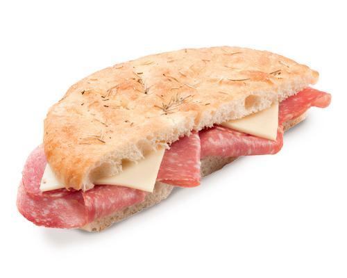 Focaccia with salami - 6x210g