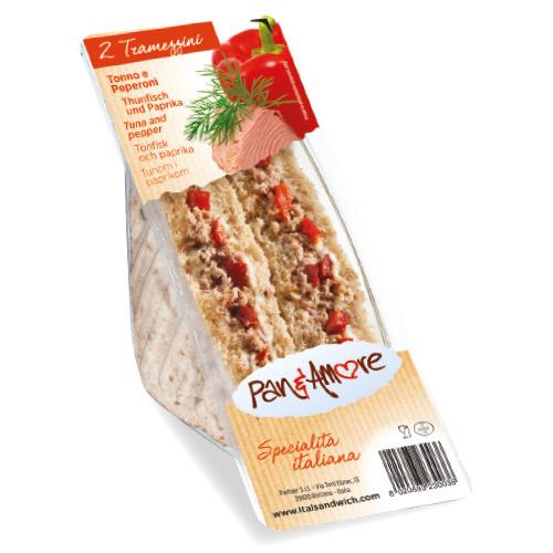 tramezzino integrale tonno e peperoni – 6x130g