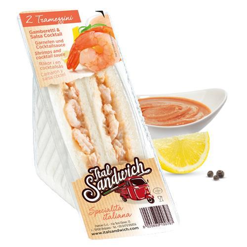 Doppelsandwich mit Cocktailsauce und Krabben - 6x150g