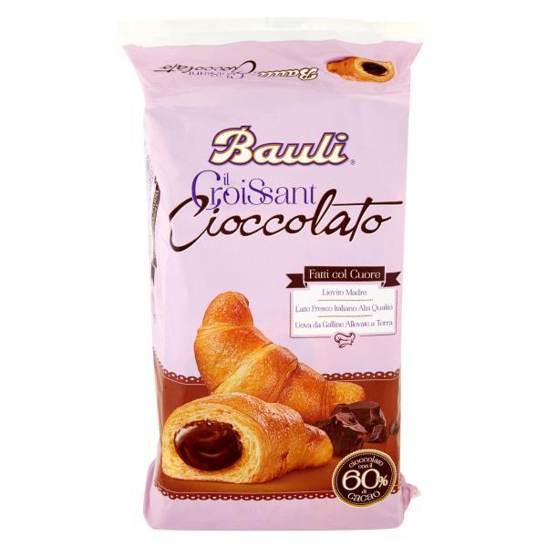 Croissant Bauli con chocolate - 80x50g.