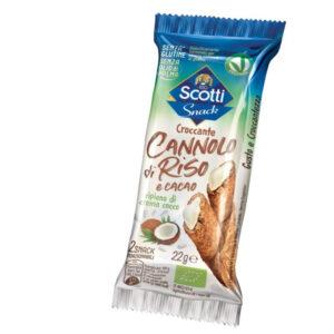 Cannolo di riso cacao e cocco senza glutine - 30×22g.