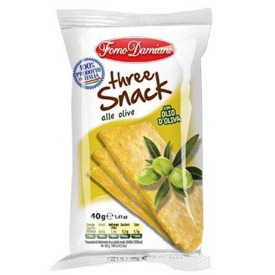 Three olive snacks - 50x40g.