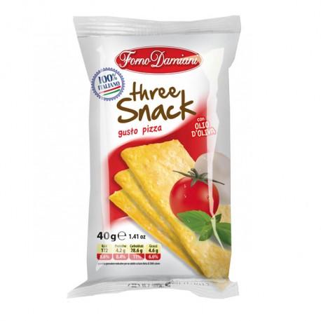 Três pizzas para petiscar - 50x40g.