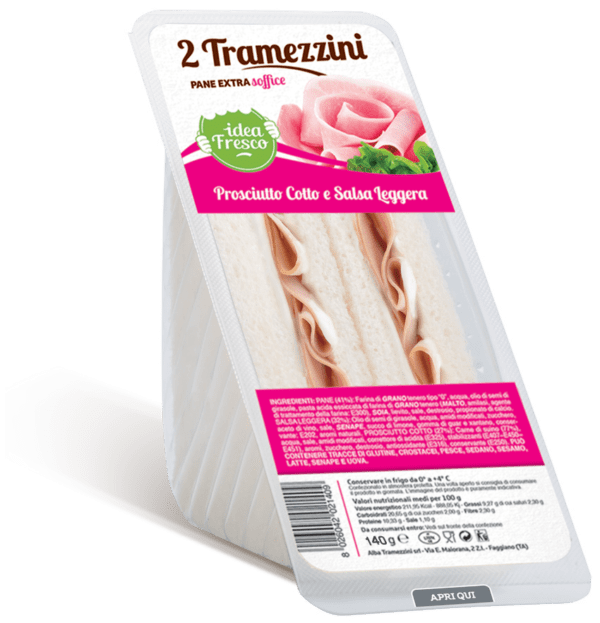 Jambon double cuisson et sauce Tramezzino - 8x155 g